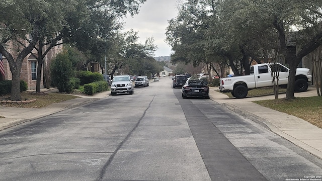 view of street with curbs and sidewalks