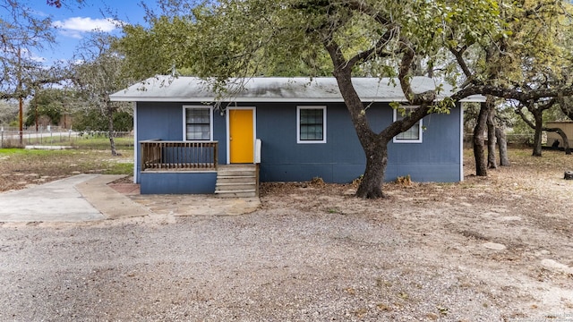 view of front of property with covered porch