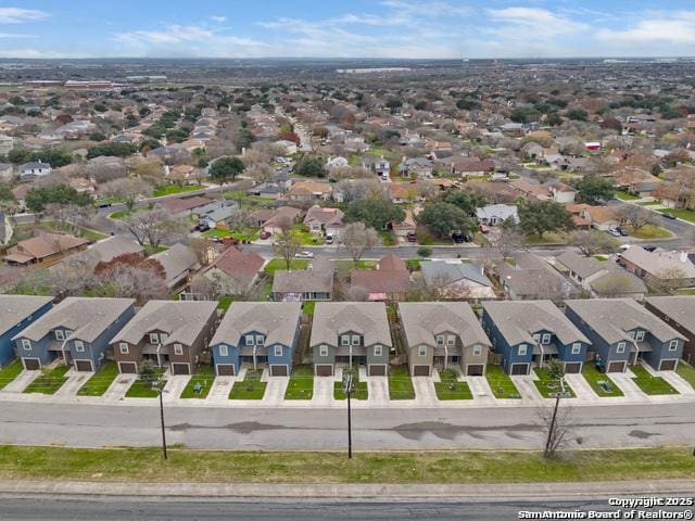 aerial view featuring a residential view