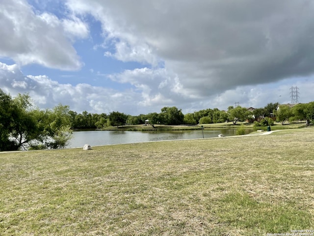 view of water feature