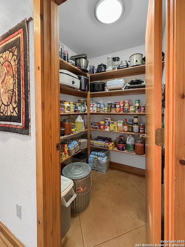 view of pantry