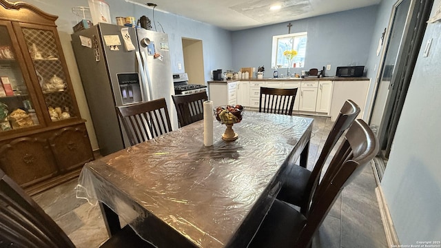 view of dining area