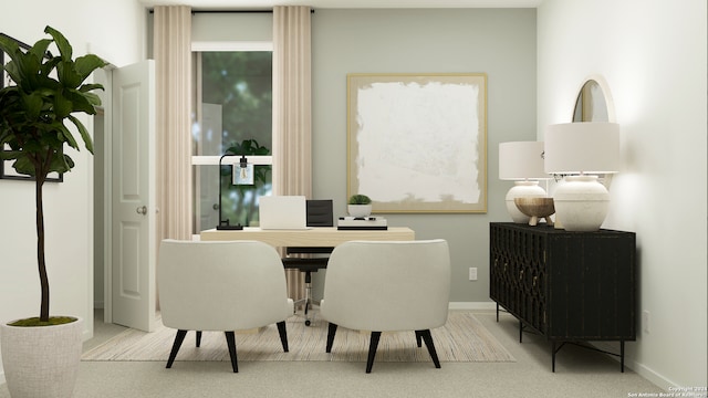 10317 Bridgton Ml, San Antonio, TX 78254 - dining area featuring carpet floors and baseboards