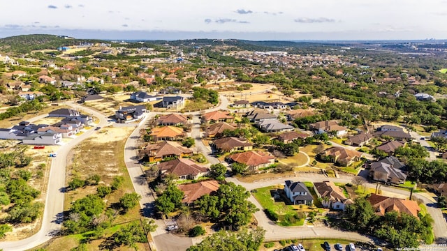 aerial view with a residential view