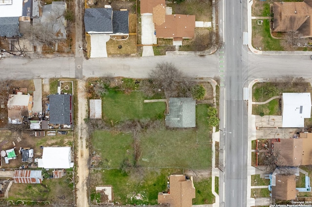 aerial view featuring a residential view