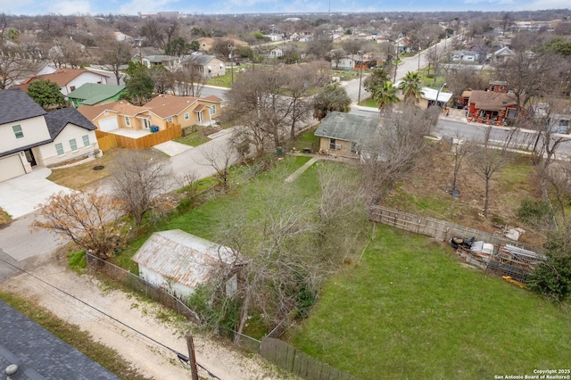 drone / aerial view with a residential view