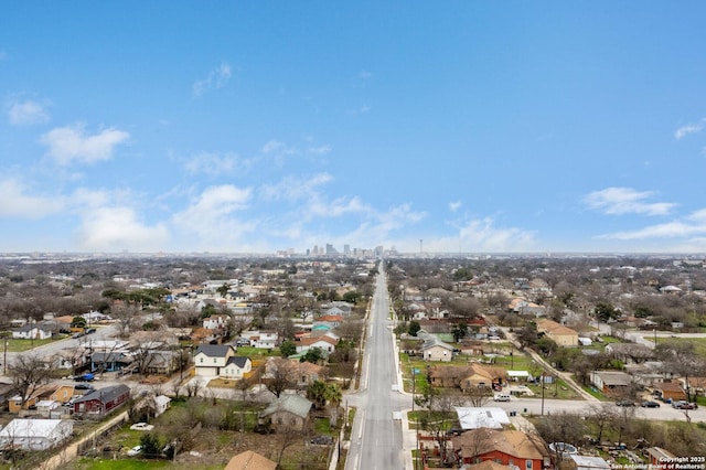 drone / aerial view with a residential view