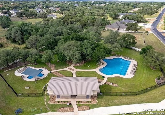 birds eye view of property