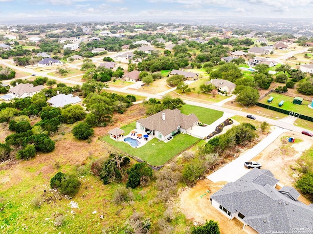 birds eye view of property featuring a residential view