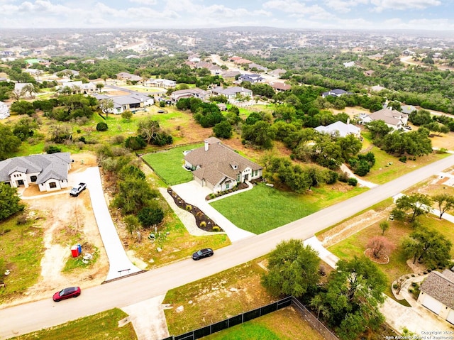 bird's eye view featuring a residential view