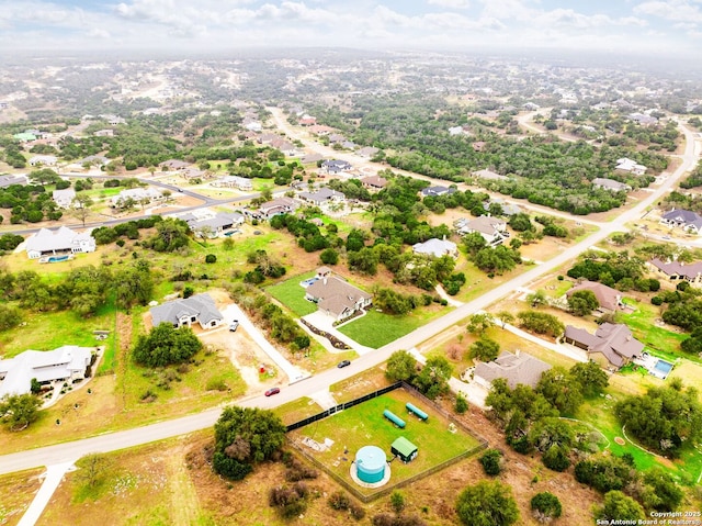 aerial view featuring a residential view