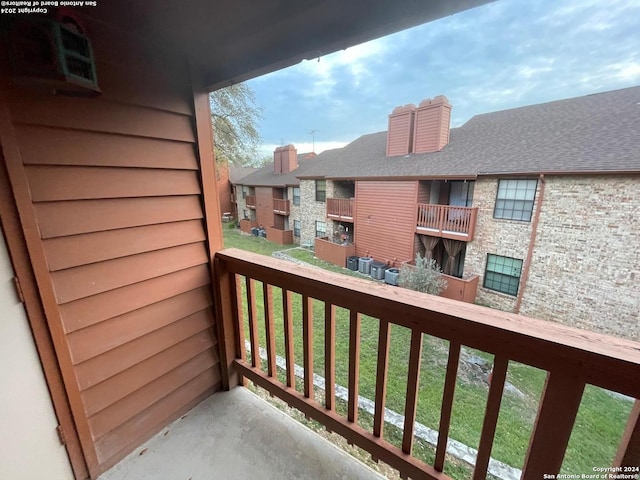 view of balcony