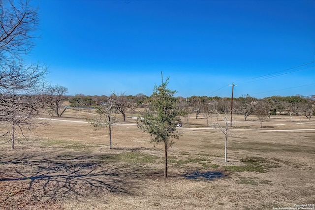 view of yard featuring a rural view