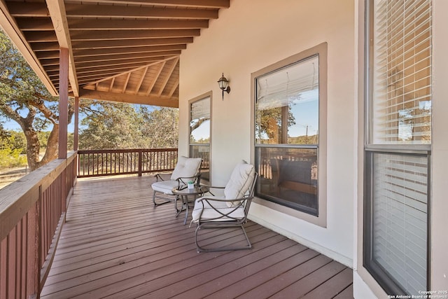 view of wooden terrace