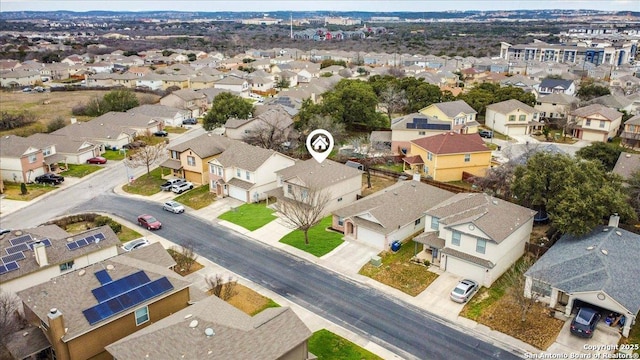 drone / aerial view featuring a residential view