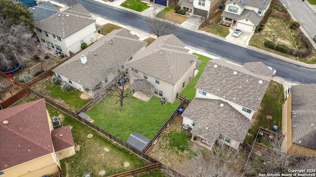 drone / aerial view featuring a residential view