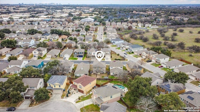 birds eye view of property featuring a residential view