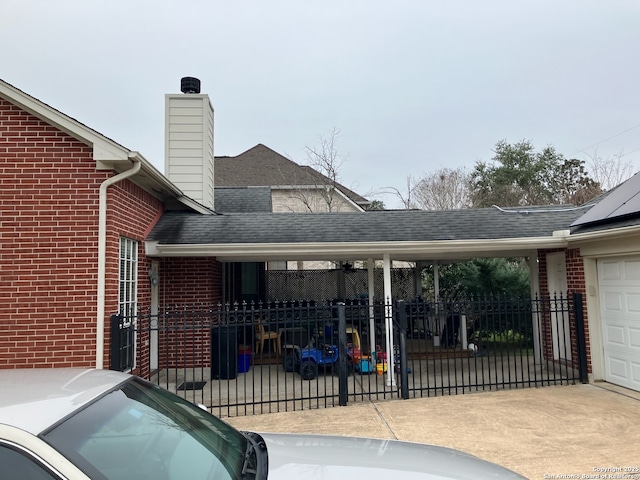 exterior space featuring fence