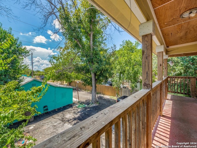 3315 Pitluk Ave, San Antonio, TX 78211 - wooden deck with fence