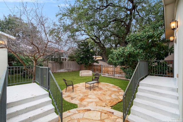 view of patio / terrace featuring a fenced backyard