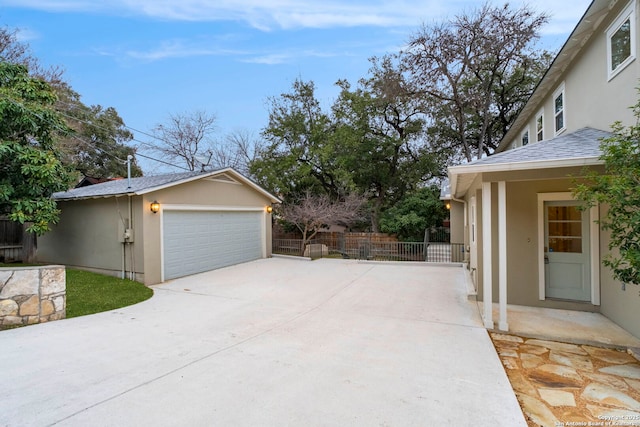 exterior space with fence