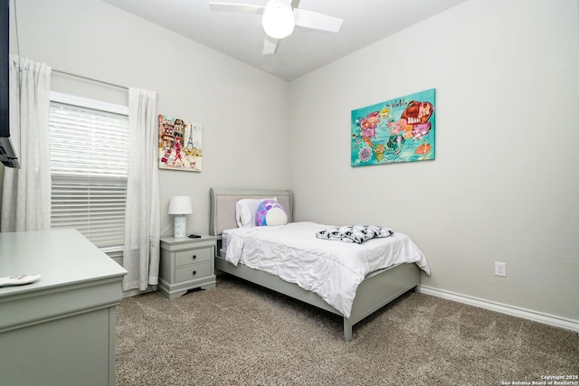 13818 Cessna, San Antonio, TX 78245 - bedroom with a ceiling fan, baseboards, and carpet flooring