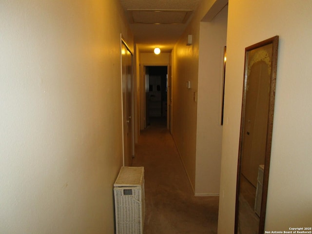 corridor featuring attic access