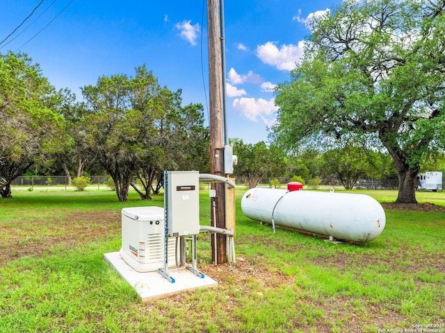 details with a power unit, fence, and heating fuel