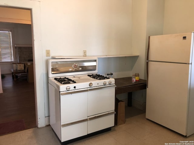 kitchen with white appliances