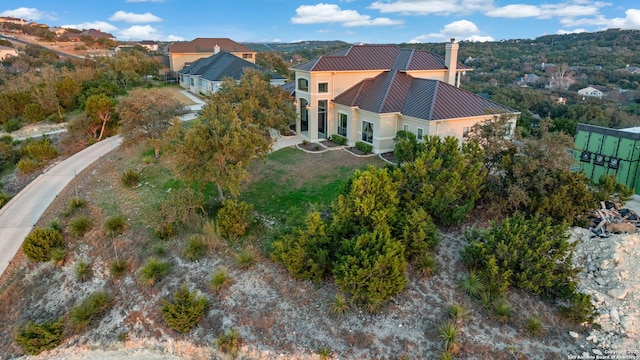 birds eye view of property