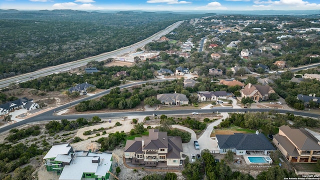 drone / aerial view featuring a residential view