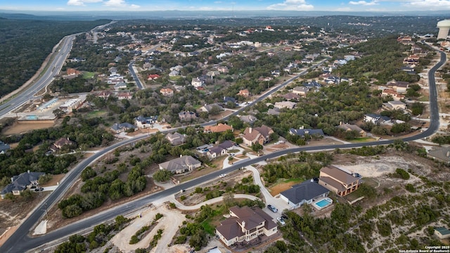 bird's eye view featuring a residential view