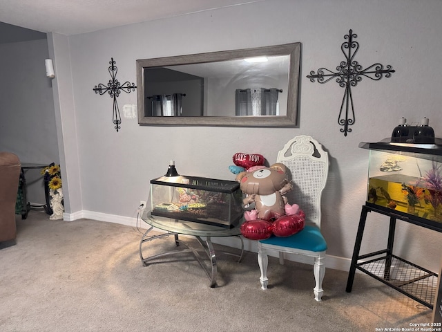 interior space featuring baseboards