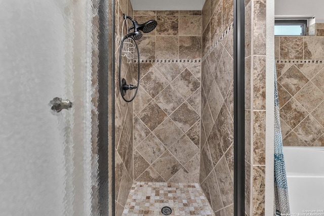 full bath with a stall shower