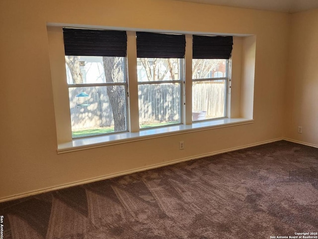 view of carpeted empty room