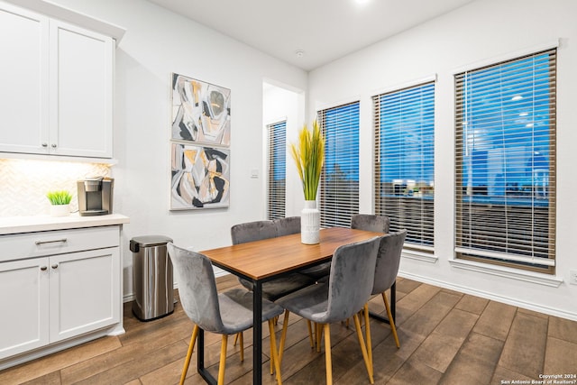 dining room featuring wood finished floors