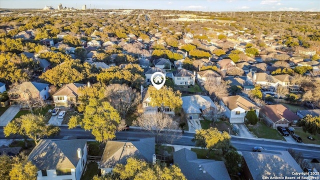 drone / aerial view featuring a residential view