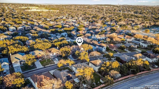 bird's eye view featuring a residential view