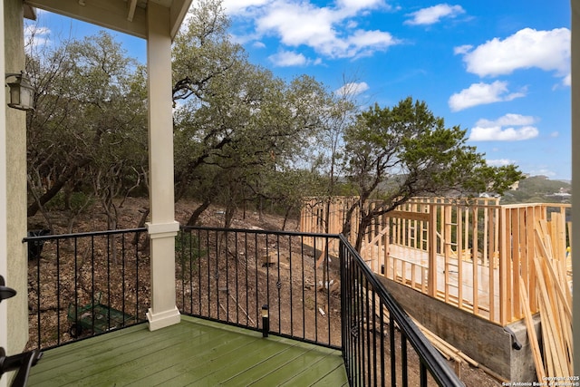 view of wooden terrace