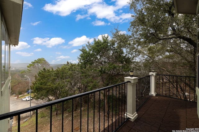 view of balcony