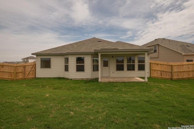 10314 Tule Creek Frk, San Antonio, TX 78252 - back of property with a patio and a fenced backyard