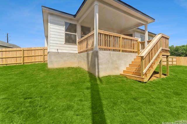 10314 Tule Creek Frk, San Antonio, TX 78252 - back of property with stairway