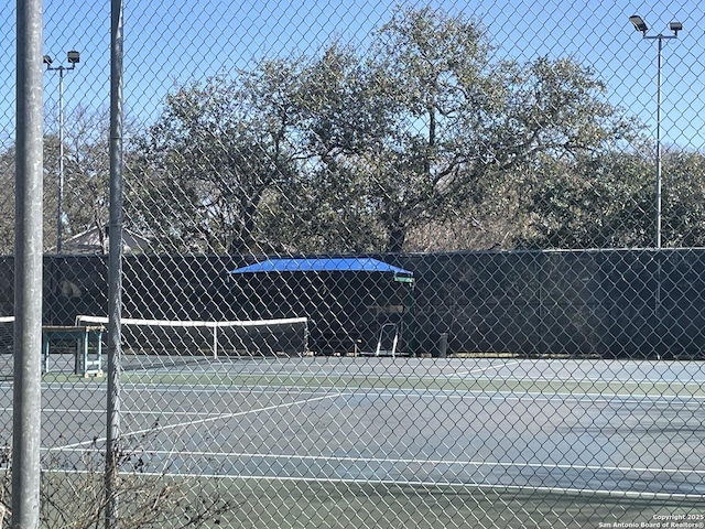 view of sport court