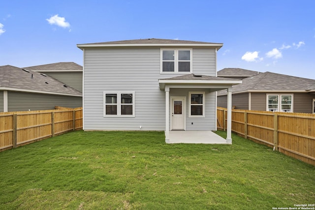 rear view of house featuring a patio area