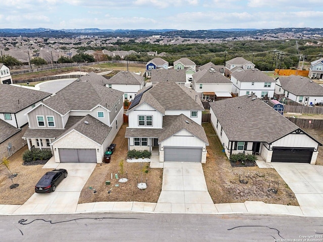 birds eye view of property featuring a residential view