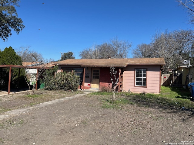 view of ranch-style home