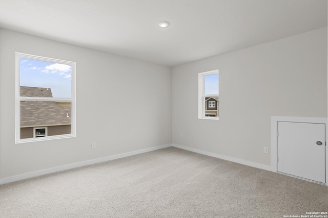 4338 Clarisse St, New Braunfels, TX 78130 - carpeted spare room featuring baseboards and recessed lighting