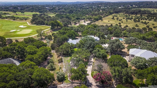 aerial view with golf course view