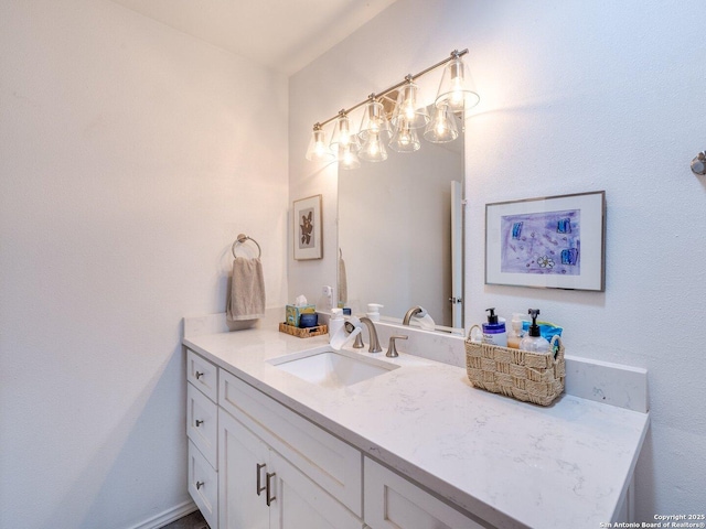 bathroom with vanity