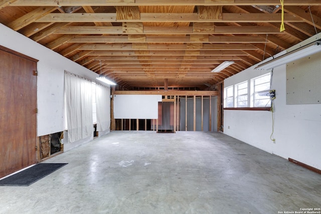 interior space featuring concrete flooring